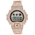 Bling Bezel Band Wristwatch GShock DW6900 Rose Gold Tone