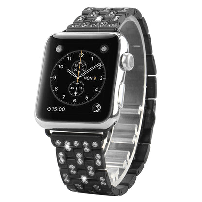 Black &White Icy 38mm Steel Apple Watch band