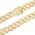 Sterling Silver Men's 14k Gold Finish Bling 18-20
