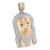 Rose Gold Finish Jesus Pendant Solid Stainless Steel