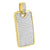 Stainless Steel Dog Tag Pendant Yellow Finish With Chain