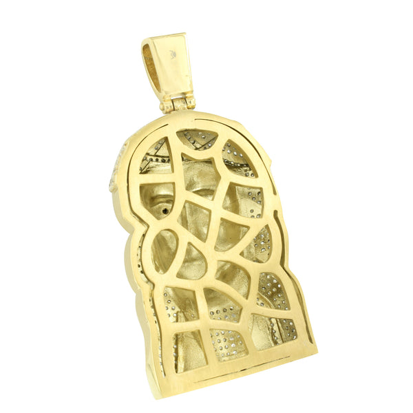Jesus Pendant Gold Finish Stainless Steel With Chain