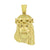 Jesus Pendant Gold Over Stainless Steel Canary