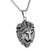Stainless Steel Lion Head Pendant Free Franco Necklace White Designer Animal