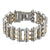 Stainless Steel Bracelet Gold White Motorbike Chain Link Custom 8.0 Inch Elegant