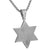 Star Of David Pendant Free Necklace Stainless Steel Brand New Custom Charm Mens