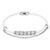 Rings Charm White Single Row Leather Designer Bracelet Magnetic Clasp