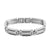 Solid Stainless Steel Bracelet Lab Diamonds Pave Set 12 MM Mens Elegant