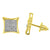 Genuine Diamonds Kite Earrings Gold On Sterling Silver