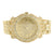 Roman Numeral Dial Watch 14k Yellow Gold Tone Lab Diamond