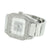 Silver Tone Watch Stretch Band Square Face