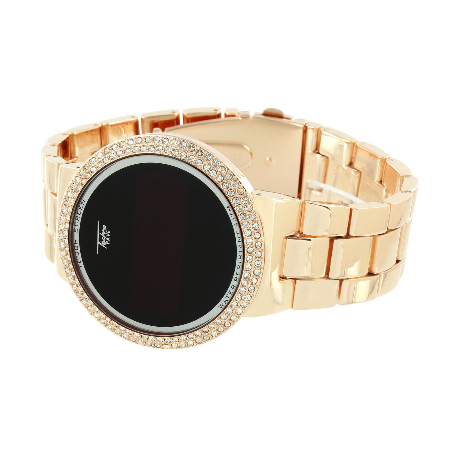 Rose Gold Finish Watch Touch Screen Smart Watch Metal Band