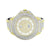Mens 2 Tone Watch Gold White Simulated Diamonds Classy 59 MM Jumbo Case On Sale