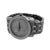 Simulated Diamond Custom Watch Black Finish Bling Stainless Steel Back Classy