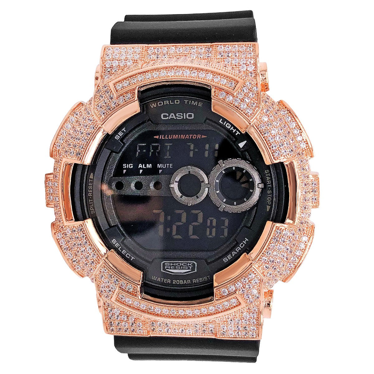 Casio G-Shock GD100-1B Iced Bezel Digital Watch