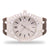VVS Moissanite 9.5ct Brown Silicon Band Half Icedout Mens Watch