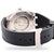 Solitaire Bezel 9.5ct Moissanite Half Iced Black Silicon Band Mens Watch