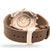 VVS Moissanite 9.5ct Brown Silicon Band Half Icedout Mens Watch
