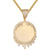 Round Bling Dripping Picture Memory Unisex Pendant Chain