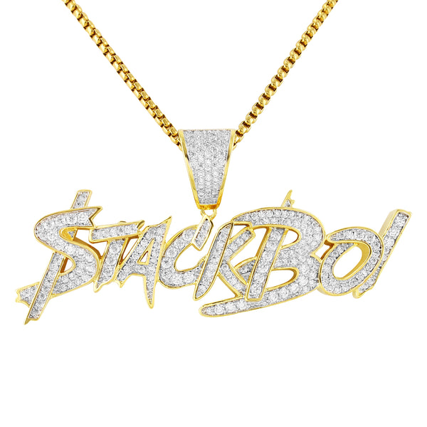 Men's Custom Stack Boi Rich Gang Custom Pendant Chain