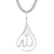 Religious Tear Drop Allah Arabic Islamic Pendant Necklace