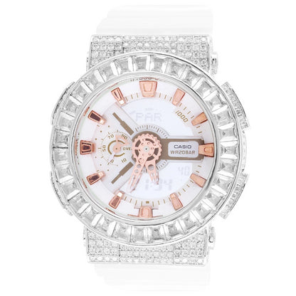 G-Shock GA 110-LP Baguette Bezel White Resin Watch
