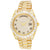 Stainless Steel Bling Solitaire Bezel Roman Dial Luxury Watch
