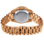 Rose Gold Tone 41mm Icy Chocolate Dial Steel Watch