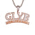 Rose Gold Finish GLYB 3D Grind Like Ya Broke Pendant Necklace
